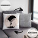 Lustige Kissen mit Füllung 40x40 für Paragliding- und Fallschirmspringer Geschenk Abenteurer (Grau) Grau Trendation