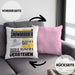 Snowboarder Geschenk Kaffee-Kissen mit Füllung 40x40 Geschenkidee für Snowboarder Ich Bin Snowboarder Ich Kann Es Dir Erklären Jedoch Nicht Für Dich Verstehen Spruch Lustig (Grau) Rosa Trendation