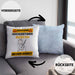 Indie-Musiker Kissen mit Füllung 40x40 Geschenk Lustiger Spruch Geschenkidee für Indie-Musiker Achtung Hochleistungs Indie-Musiker Bei Der Arbeit (Grau) Blau Trendation