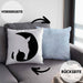 Lustige Tapir Kissen mit Füllung 40x40 Geschenk Tapir Liebhaber Grafik (Grau) Blau Trendation