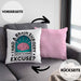 I Had A Brain Surgery Whats Your Excuse Kissen mit Füllung 40x40 Gehirn Operation Geschenkidee (Grau) Rosa Trendation