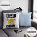 Triker Kissen mit Füllung 40x40 Geschenk Lustiger Spruch Triker Werden Nicht Grau Das Ist Chrom Geschenkidee Geburtstag (Grau) Blau Trendation