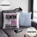 Filmfan Geschenk Kaffee-Kissen mit Füllung 40x40 Geschenkidee für Filmfan Ich Bin Filmfan Ich Kann Es Dir Erklären Jedoch Nicht Für Dich Verstehen Spruch Lustig (Grau) Blau Trendation