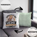 Meerschweinchen Geschenk Kissen mit Füllung 40x40 Spruch Meerschweinchen-Besitzerin Geschenkidee (Grau) Grün Trendation