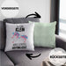 Lustige Ich Bin Klein Aber Gefährlich Kissen mit Füllung 40x40 Mit Spruch Einhorn Geschenk Mama Freundin Kollegin Geschenkidee Arbeit Frauen (Grau) Grün Trendation