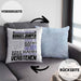 Bungee-Jumper Geschenk Kaffee-Kissen mit Füllung 40x40 Geschenkidee für Bungee-Jumper Ich Bin Bungee-Jumper Ich Kann Es Dir Erklären Jedoch Nicht Für Dich Verstehen Spruch Lustig (Grau) Blau Trendation