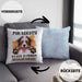 Australian Shepherd Besitzer Kissen mit Füllung 40x40 Geschenk Lustiger Spruch Geschenkidee Mir Reichts Ich Geh Zu Meinem Australian Shepherd (Grau) Blau Trendation