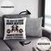 Border Collies Besitzer Kissen mit Füllung 40x40 Geschenk Lustiger Spruch Geschenkidee Besitzerin Border Collies Haben Personal (Grau) Grau Trendation