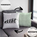 Boule Kissen mit Füllung 40x40 Geschenk Boule-Spieler Geschenkidee Spruch Evolution Boule (Grau) Grün Trendation