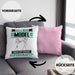 Model Kissen mit Füllung 40x40 Geschenk für Model Geburtstag Lustiger Spruch Was Ist Deine Superkraft (Grau) Rosa Trendation