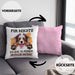 Australian Shepherd Besitzer Kissen mit Füllung 40x40 Geschenk Lustiger Spruch Geschenkidee Mir Reichts Ich Geh Zu Meinem Australian Shepherd (Grau) Rosa Trendation