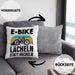 Elektrofahrrad E-Bike Kissen mit Füllung 40x40 mit Spruch Geschenk Ebike Lustige Geschenke Rentner (Grau) Grau Trendation