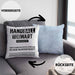 Handball Torwart Geschenk Kissen mit Füllung 40x40 Geschenkidee Handball-Spieler Handballspielerin Mädchen Jungs (Grau) Blau Trendation