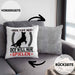Hund Kissen mit Füllung 40x40 Geschenk Hunde-Besitzer Geschenkidee (Grau) Grau Trendation