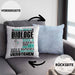Biologe Geschenk Kaffee-Kissen mit Füllung 40x40 Geschenkidee für Biologe Ich Bin Biologe Ich Kann Es Dir Erklären Jedoch Nicht Für Dich Verstehen Spruch Lustig (Grau) Blau Trendation