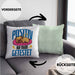 Lustige Kissen mit Füllung 40x40 "Positiv auf Müde Getestet" - Geschenkidee für Hunde-Liebhaber (Grau) Grün Trendation