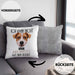Jack Russell Besitzer Kissen mit Füllung 40x40 Geschenk Lustiger Spruch Geschenkidee Ich Kann Nicht Mein Jack Russell Hat Nein Gesagt (Grau) Grau Trendation