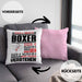 Boxer Geschenk Kaffee-Kissen mit Füllung 40x40 Geschenkidee für Boxer Ich Bin Boxer Ich Kann Es Dir Erklären Jedoch Nicht Für Dich Verstehen Spruch Lustig (Grau) Rosa Trendation