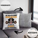Berner Sennen Besitzer Kissen mit Füllung 40x40 Geschenk Lustiger Spruch Geschenkidee Besitzerin Berner Sennen Haben Personal (Grau) Grau Trendation