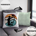 Basketball Kissen mit Füllung 40x40 Geschenk Basketballspieler Trainer Geschenkidee Lustige Kissen mit Füllung 40x40 Basketballer Jungs Jungen Coach (Grau) Grün Trendation