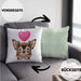 Chihuhahua Besitzer Kissen mit Füllung 40x40 Geschenk Chihuhahua Besitzer Geschenkidee Frauchen Herrchen (Grau) Grün Trendation
