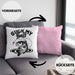 Fischer Karpfen Angler Geschenk Kissen mit Füllung 40x40 Fischer Fisch Suck My Balls Anglergeschenke (Grau) Rosa Trendation