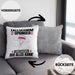 Fallschirmspringer Kissen mit Füllung 40x40 Geschenk für Fallschirmspringer Der Mann Der Alles Kann Geschenkidee zum Geburtstag (Grau) Grau Trendation