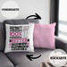 Schwippschwager Geschenk Lustiger Spruch für Schwippschwager Geschenkidee Bester Schwippschwager Der WeltKissen mit Füllung 40x40 (Grau) Rosa Trendation