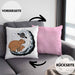 Galaxie Capybara Kissen mit Füllung 40x40 Capybara Tier Geschenk für Capybara Liebhaber (Grau) Rosa Trendation
