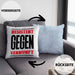System Kissen mit Füllung 40x40 Geschenk Spruch Lustig Resistent Gegen Vernupft Geschenkidee Geburtstag (Grau) Blau Trendation