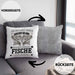 Fischen Angler Geschenk Kissen mit Füllung 40x40 Ich Bin Nicht immer Schlecht Gelaunt Angler Fischer (Grau) Grau Trendation