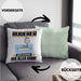 Ruderer Kissen mit Füllung 40x40 Geschenk für Ruderer Der Mann Der Alles Kann Geschenkidee zum Geburtstag (Grau) Grün Trendation