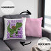 Einschulung Kissen mit Füllung 40x40 Geschenk Jungs Erster Schultag: Lustige T-Rex Dino Kissen mit Füllung 40x40 für Schulkind (Grau) Rosa Trendation