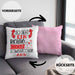 So Sieht Ein Richtig Cooler Schwiegercousin Aus Geschenk Kissen mit Füllung 40x40 Lustiger Spruch Geschenkidee (Grau) Rosa Trendation