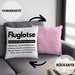 Fluglotse Kissen mit Füllung 40x40 Geschenk Spruch für Fluglotsen Geschenkidee (Grau) Rosa Trendation