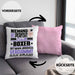 Boxer Geschenk Kissen mit Füllung 40x40 Lustige Geschenkidee für Boxer Geburtstag Niemand Ist Perfekt Aber Als Boxer Ist Man Nah Dran (Grau) Rosa Trendation