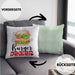 Burger Dealer Kissen mit Füllung 40x40 Geschenk für Besten Burgerverkäufer Geburtstag Spruch Geschenkidee (Grau) Grün Trendation
