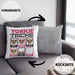 Yorkie Besitzer Kissen mit Füllung 40x40 Geschenk Lustiger Spruch Geschenkidee Yorkie Tricks Bleib (Grau) Grau Trendation