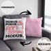 Lustige Ich Hasse Menschen Kissen mit Füllung 40x40 Mit Spruch Einhorn Geschenk Mama Freundin Kollegin Geschenkidee Arbeit Frauen (Grau) Rosa Trendation