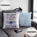 Tierärztin Kissen mit Füllung 40x40 Geschenk Lustiger Spruch Geschenkidee Ich Bin Die Verrückte Tierärztin Von Der Alle Geredet Haben (Grau) Blau Trendation