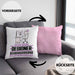Designer Geschenk Kissen mit Füllung 40x40 Ich Bin Designer Aber Sag Doch Einfach Superheld Lustige Geschenkdiee für Designer (Grau) Rosa Trendation