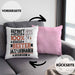 Jazz-Liebhaber Geschenk Lustiger Spruch für Jazz-Liebhaber Geschenkidee Bester Jazz-Liebhaber Der WeltKissen mit Füllung 40x40 (Grau) Rosa Trendation