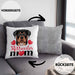Rottweiler Besitzer Mom Mama Kissen mit Füllung 40x40 Geschenk Lustiger Spruch Geschenkidee Rottweiler Besitzerin (Grau) Grau Trendation
