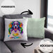 Australian Shepherd Besitzer Farbe Love Kissen mit Füllung 40x40 Geschenk Lustiger Spruch Geschenkidee Australian Shepherd Besitzerin (Grau) Grün Trendation