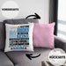 Synchronschwimmerin Geschenk Kissen mit Füllung 40x40 Lustiger Spruch Erheben Sie Sich Der Synchronschwimmerin Betritt den Raum (Grau) Rosa Trendation