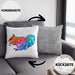 Bunte Eichhörnchen Kissen mit Füllung 40x40 Geschenk für Natur- und Tierwohlhaber (Grau) Grau Trendation