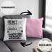 Tierphysiotherapeut Geschenk Lustiger Spruch für Tierphysiotherapeut Geschenkidee Bester Tierphysiotherapeut Der WeltKissen mit Füllung 40x40 (Grau) Rosa Trendation