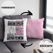 Curling-Spieler Geschenk Kaffee-Kissen mit Füllung 40x40 Geschenkidee für Curling-Spieler Ich Bin Curling-Spieler Ich Kann Es Dir Erklären Jedoch Nicht Für Dich Verstehen Spruch Lustig (Grau) Rosa Trendation