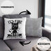 Lustige Kissen mit Füllung 40x40 Geschenk It's Fine I'm Fine Everything Is Fine Geschenkidee Frauen Sarkasmus Humor (Grau) Grau Trendation