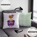 Border Collie Herz Farbe Besitzer Kissen mit Füllung 40x40 Geschenk Lustiger Spruch Geschenkidee Border Collie Liebhaber (Grau) Grün Trendation